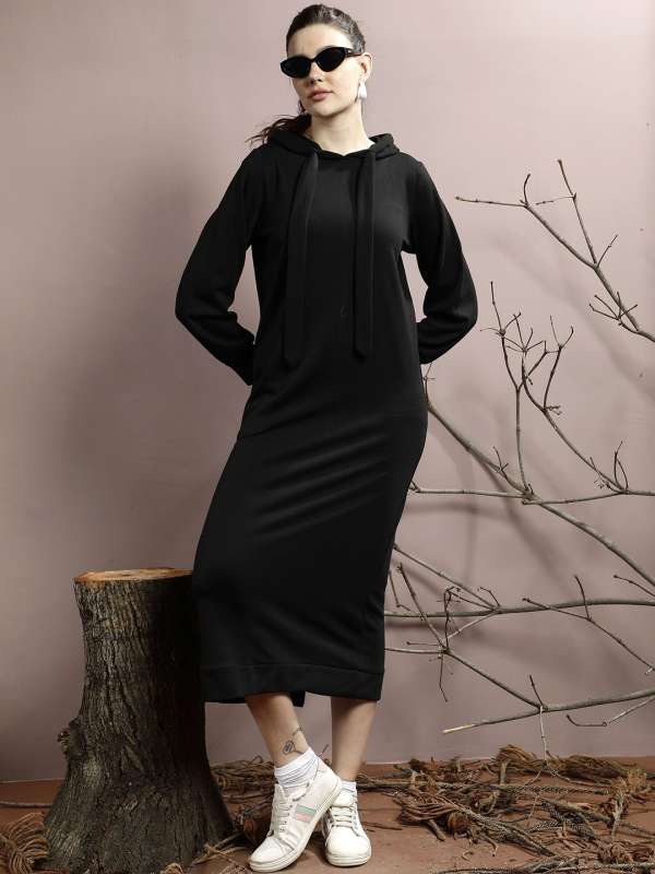 Hooded t shirt dress shop