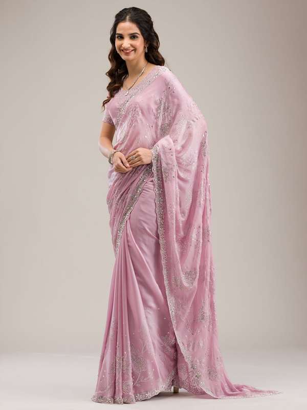 Pink Partywear Saree Buy Pink Partywear Saree online in India