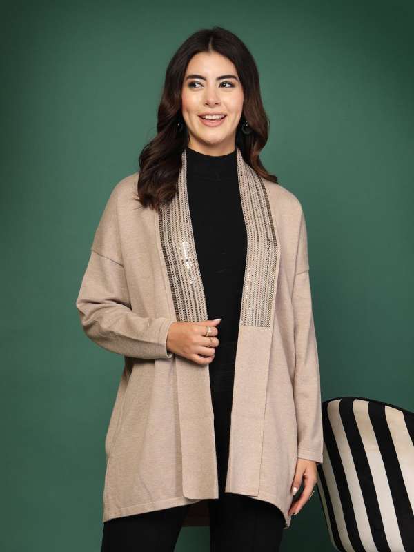 Taupe Shrug Buy Taupe Shrug online in India