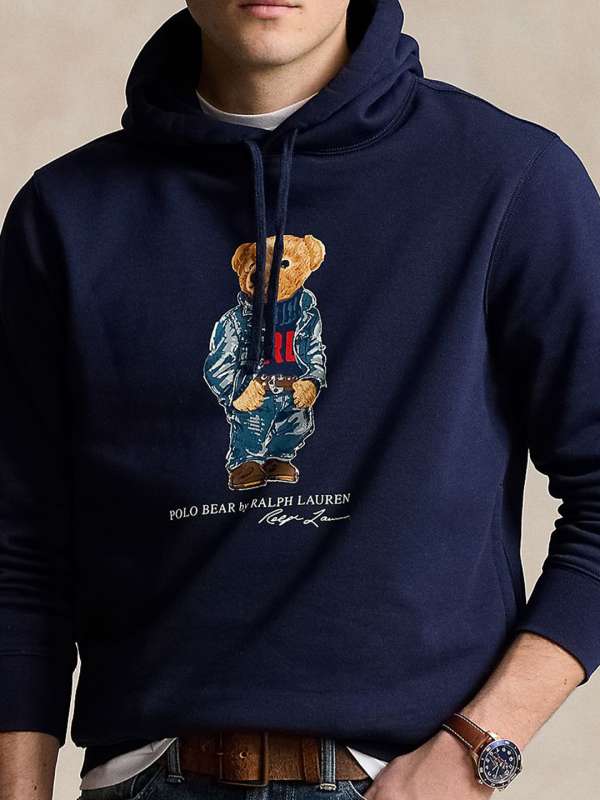 Mens navy ralph lauren hoodie store