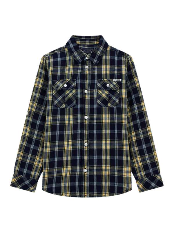 Guess checkered shirt new arrivals