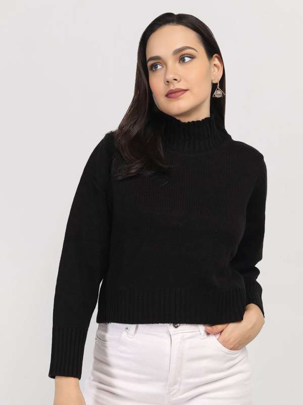 High neck sweaters for ladies online shop