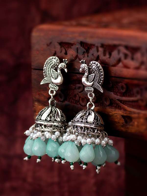 Silver Jhumkas Buy Silver Jhumkas online in India