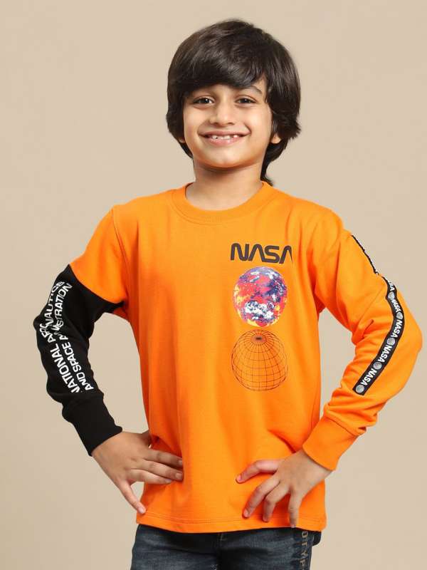 Orange sweatshirt kids sales