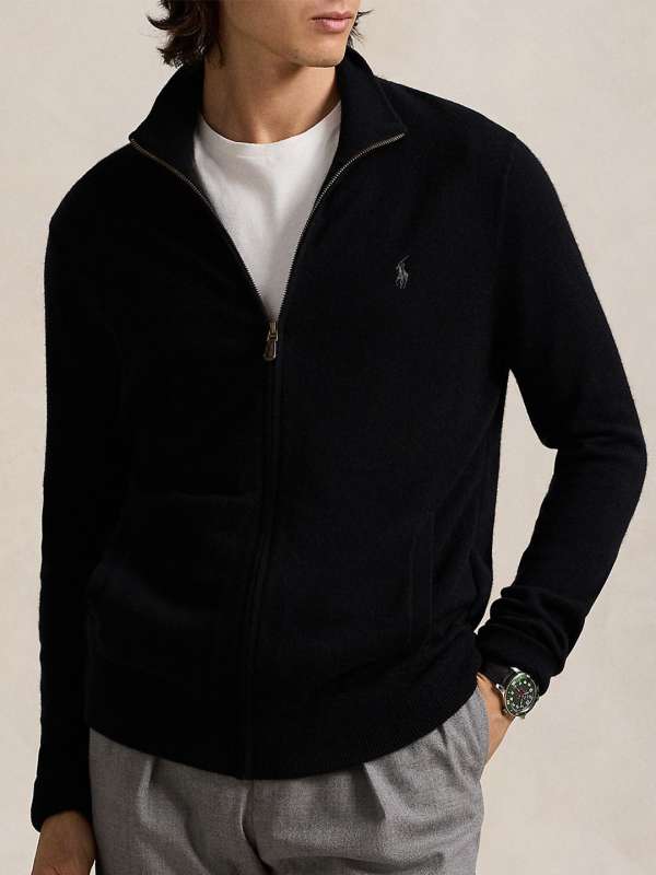 Men's polo pullover sweater clearance
