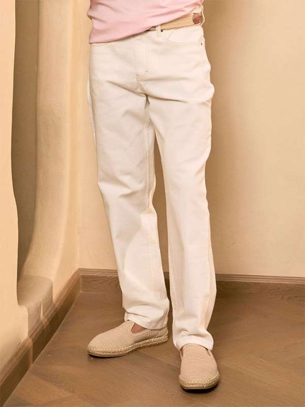 Off White Jeans Buy Trendy Off White Jeans Online in India Myntra