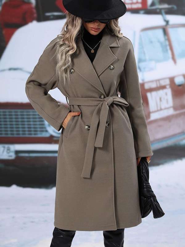 Women Grey Coats Buy Women Grey Coats online in India