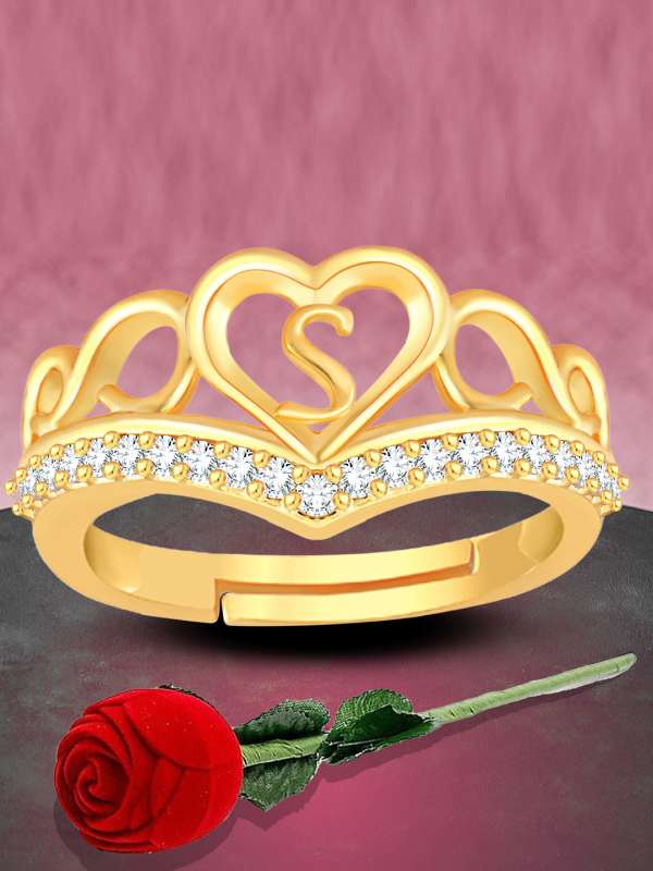 Ring with s letter shop