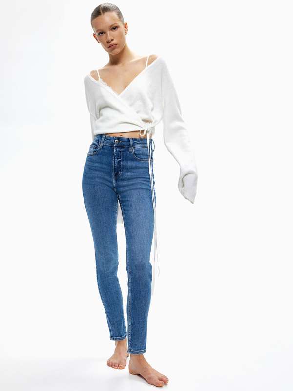 Jeans online womens myntra shop