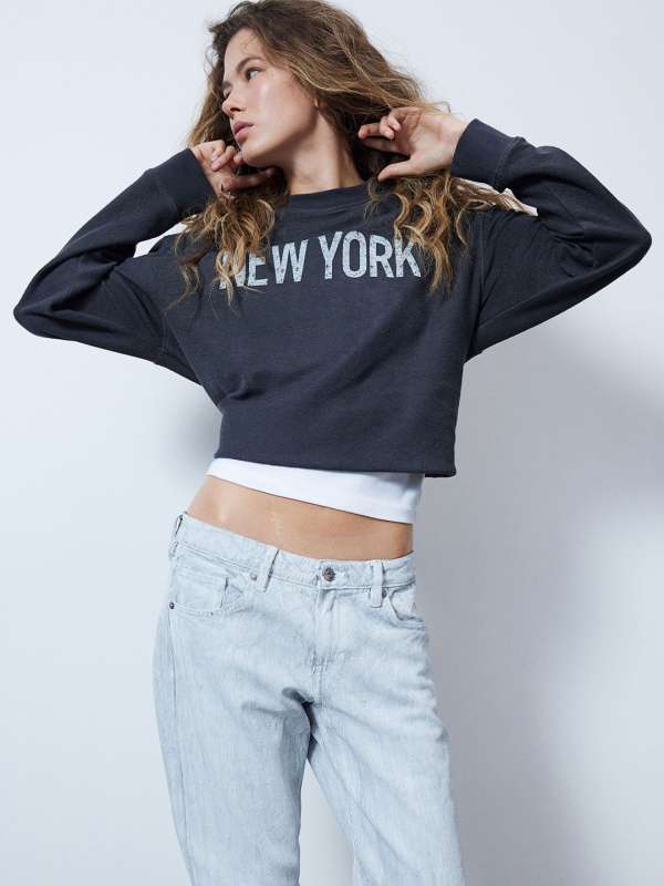 H M Cropped Sweatshirt Buy H M Cropped Sweatshirt online in India