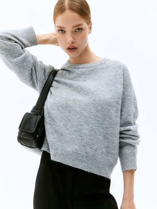 Women Grey Sweaters Buy Women Grey Sweaters online in India