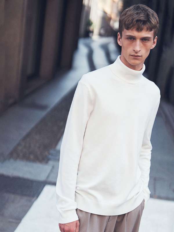 Ochre polo neck jumper shop