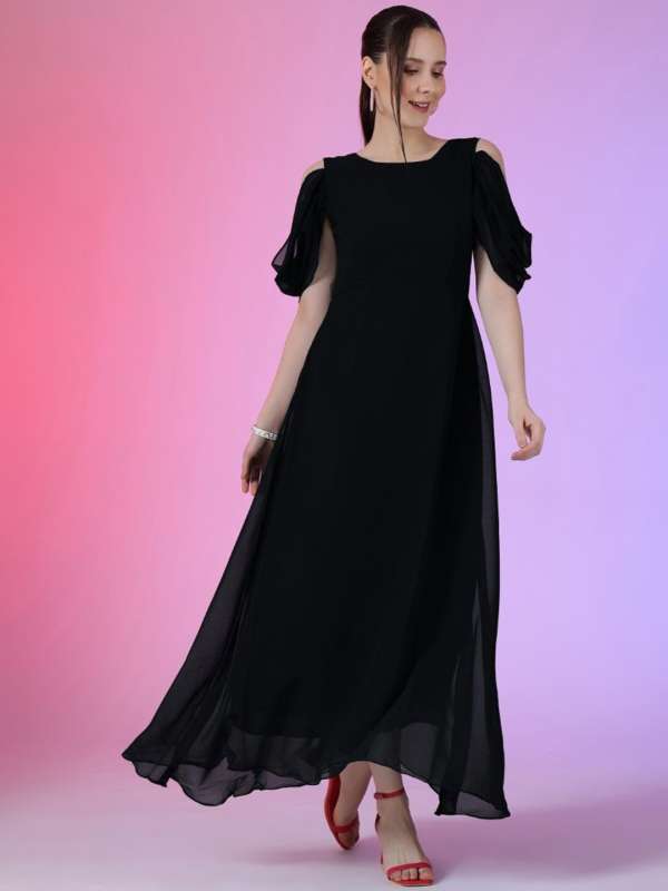 Solid maxi dresses online on sale