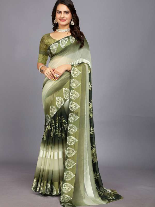 Chiffon saree in myntra store