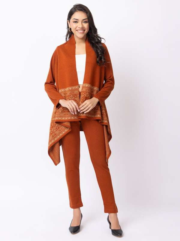 Rust colored shrug cheap
