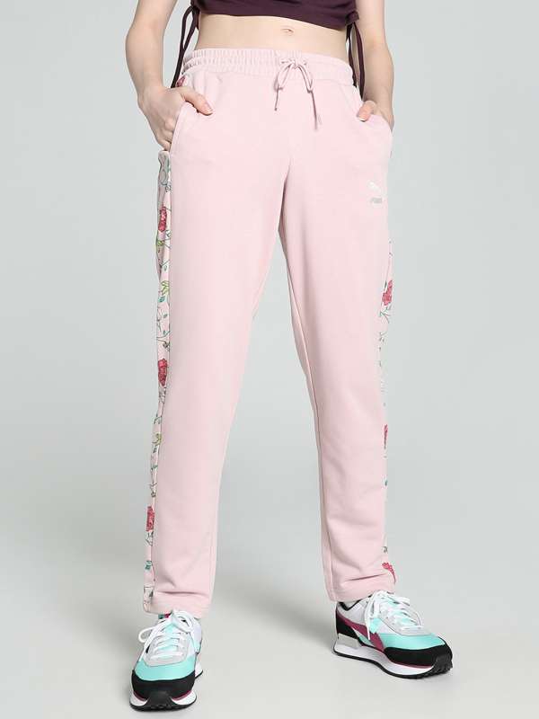 Puma pink track pants deals