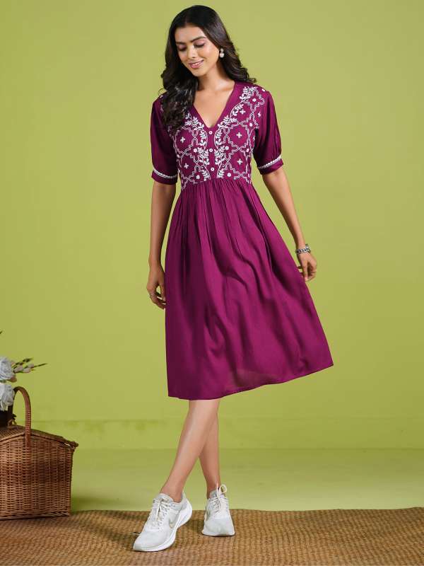 Knee Length Dress Buy Knee Length Dresses Online in India