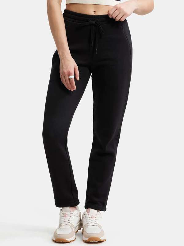 Track pants with zipper pockets women's on sale