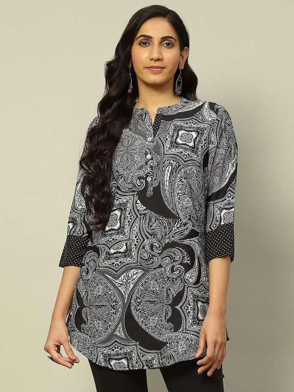 Chinese collar kurtis online on sale