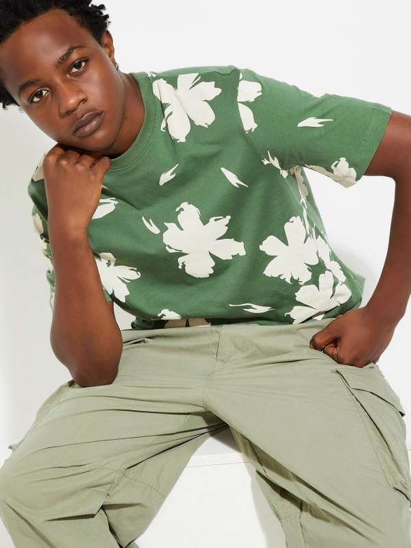 Floral t shirt clearance