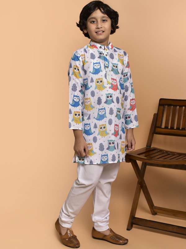 White churidar for kids top