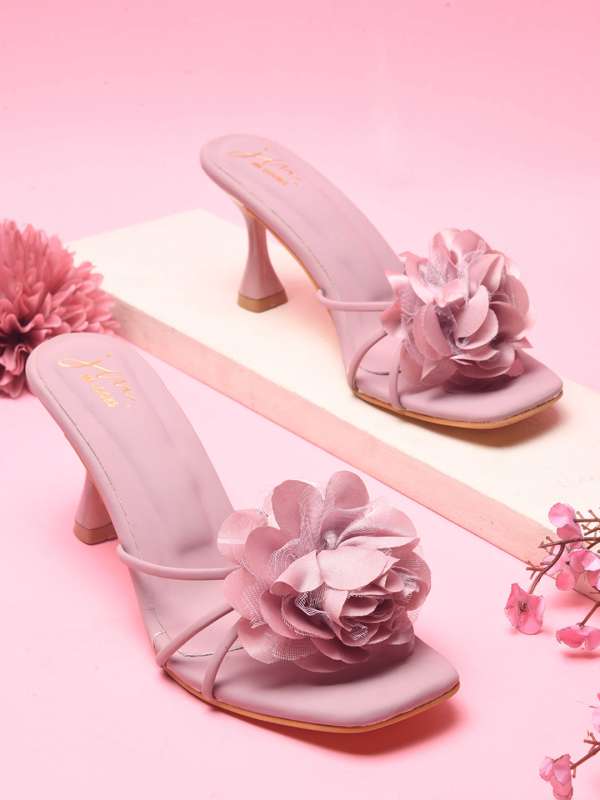 Pink Floral Heels Buy Pink Floral Heels online in India