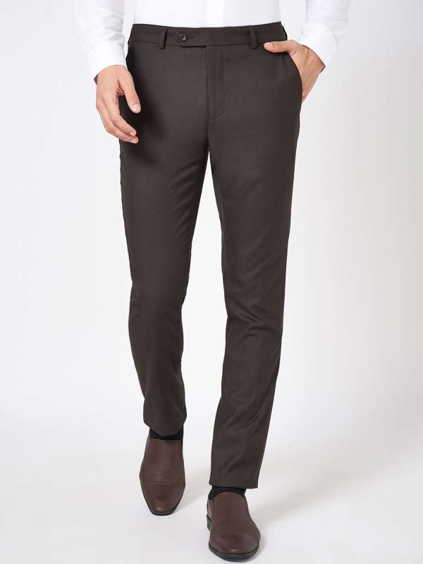 Byford By Pantaloons Brown Trousers Buy Byford By Pantaloons Brown Trousers online in India