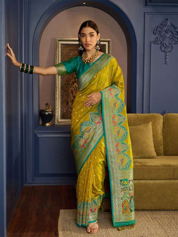 Myntra silk saree sale best sale
