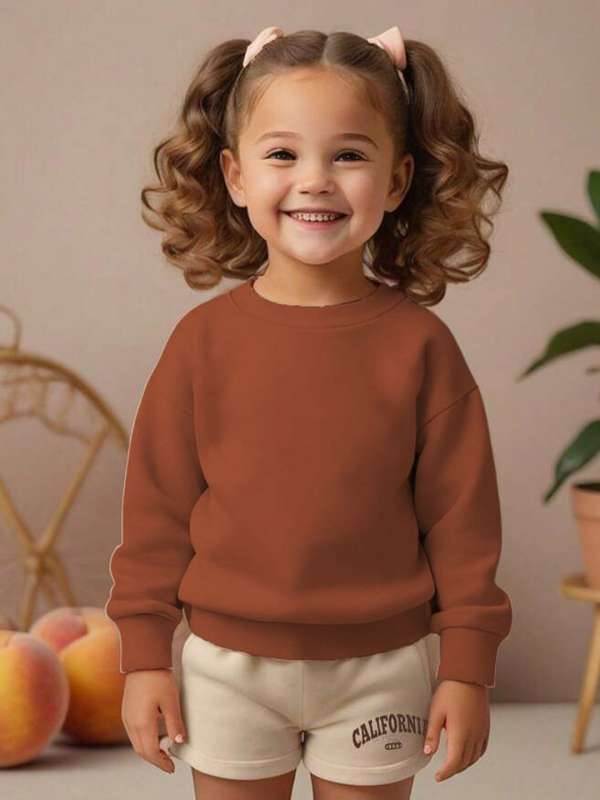 Brown sweatshirt kids online