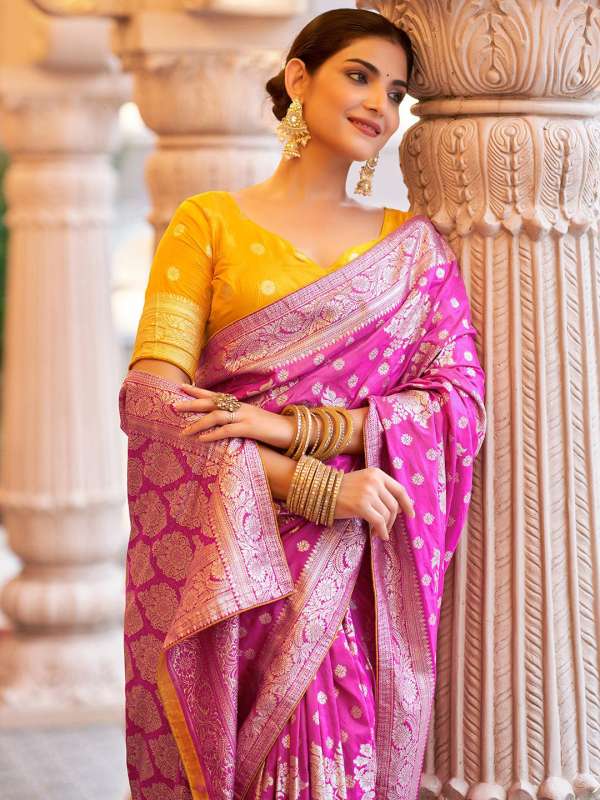 Pure Silk Saree Buy Pure Silk Designer Sarees Online Myntra