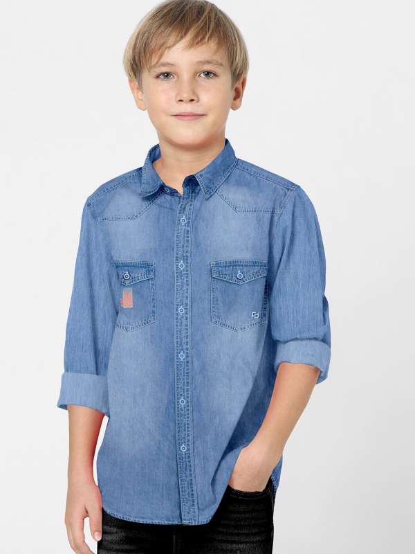 Denim shirt kurtis 2025