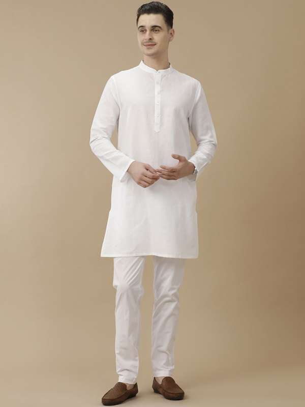 Linen Chinese Collar Kurtas Buy Linen Chinese Collar Kurtas online in India
