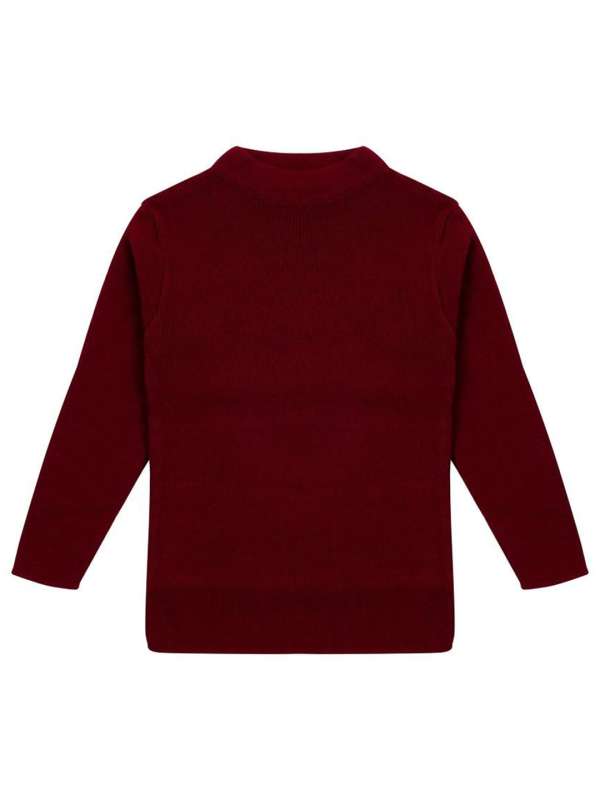 Maroon long sweater shop