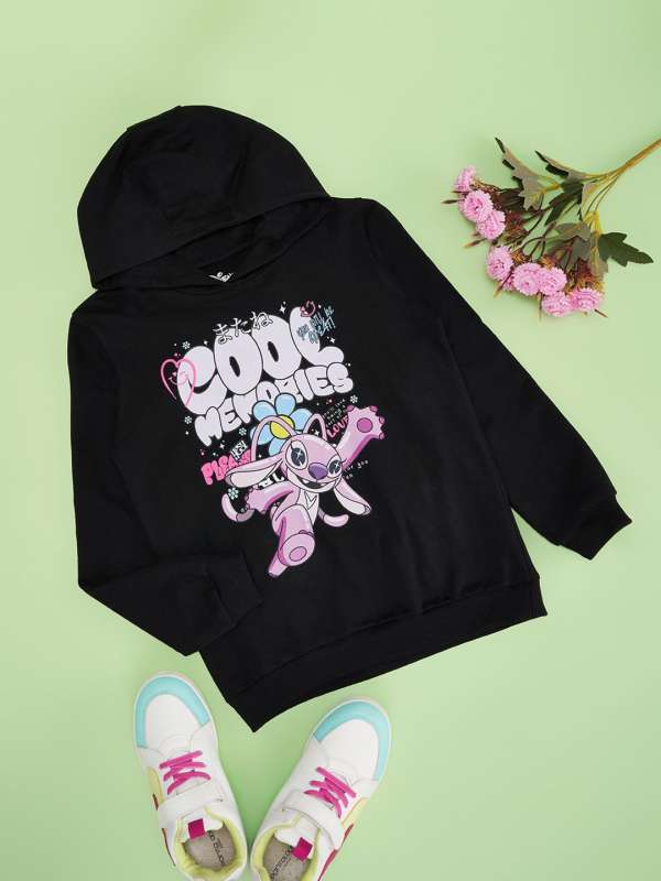 Black Hoodies for Girls Shop Black Hoodies for Girls Online in India Myntra