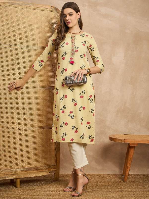 Floral kurtas online clearance