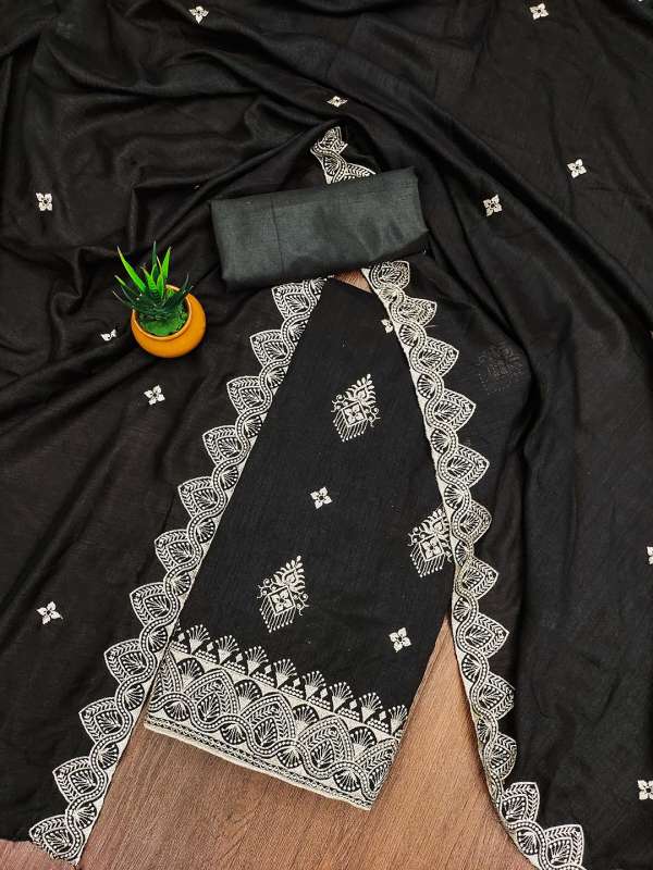Ishin Black Dress Material Buy Ishin Black Dress Material online in India