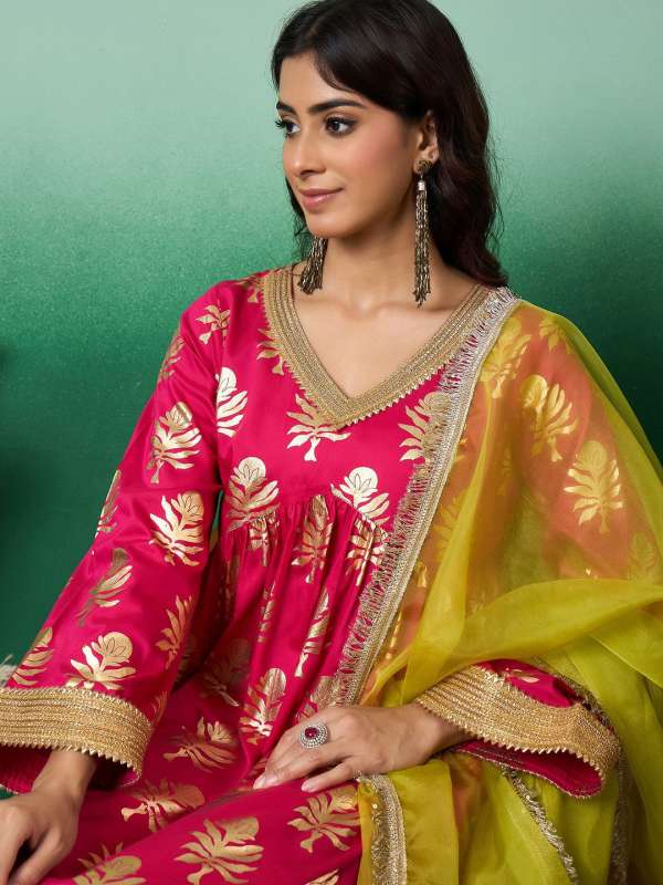 Sangria Fuchsia Salwar Suit Buy Sangria Fuchsia Salwar Suit online in India