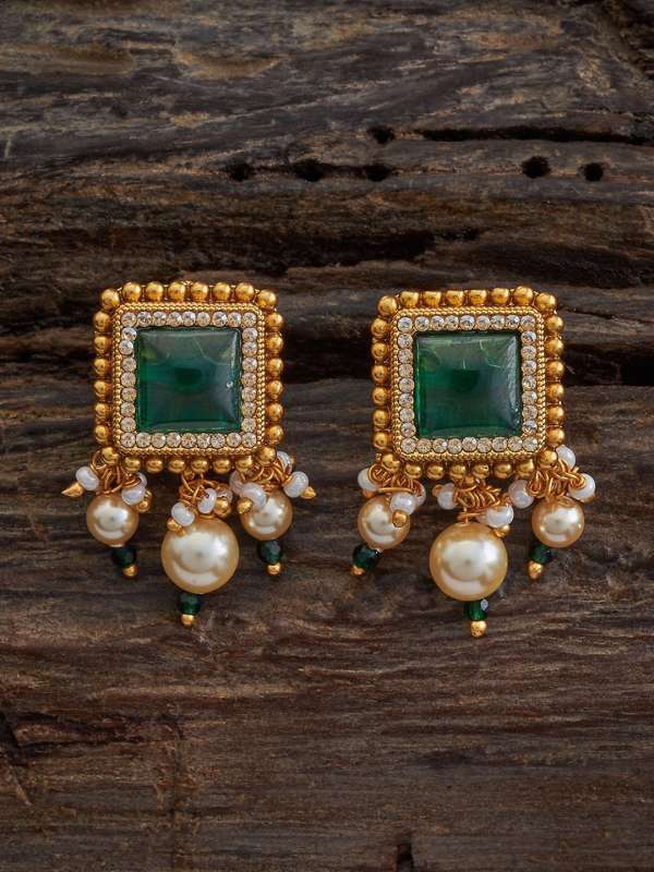 Green Earrings And Studs Buy Green Earrings And Studs online in India