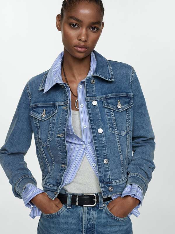 Denim jackets online for women 2025