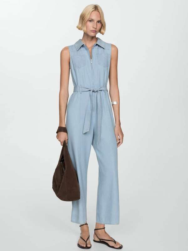 French connection denim jumpsuit cheap