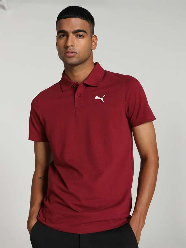 Puma maroon t shirt on sale
