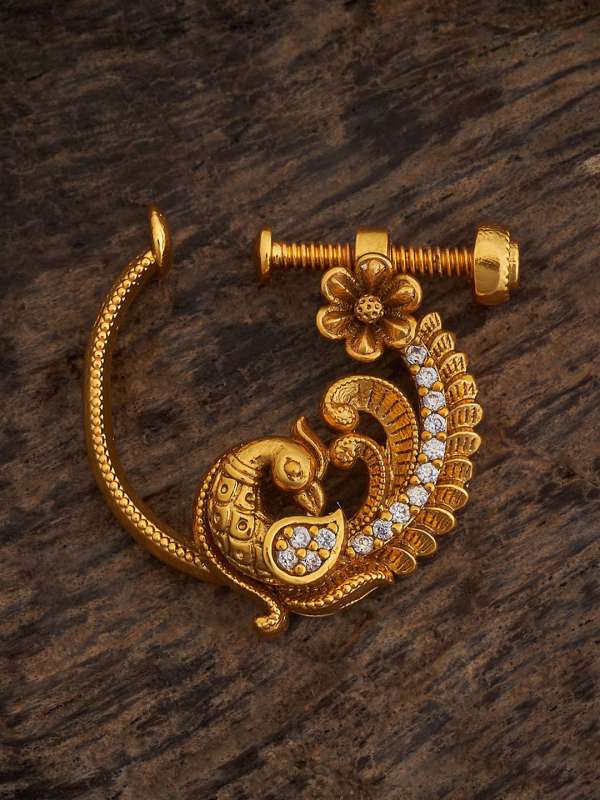 Gold plated nath online best sale