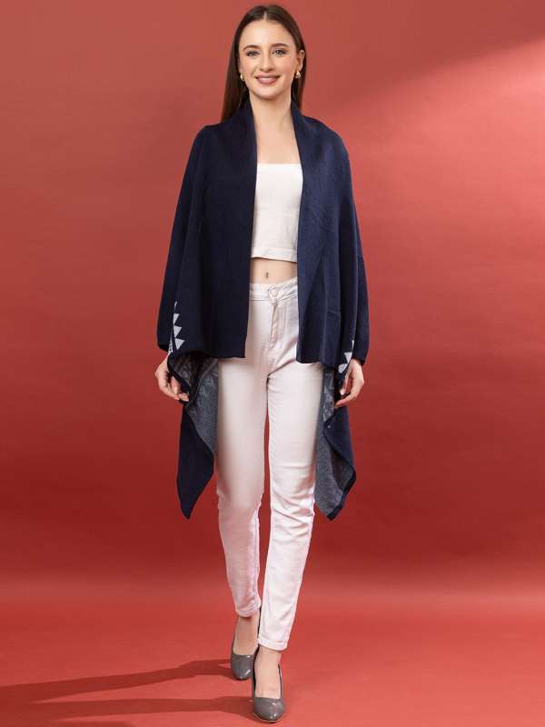Navy blue shrugs online cheap