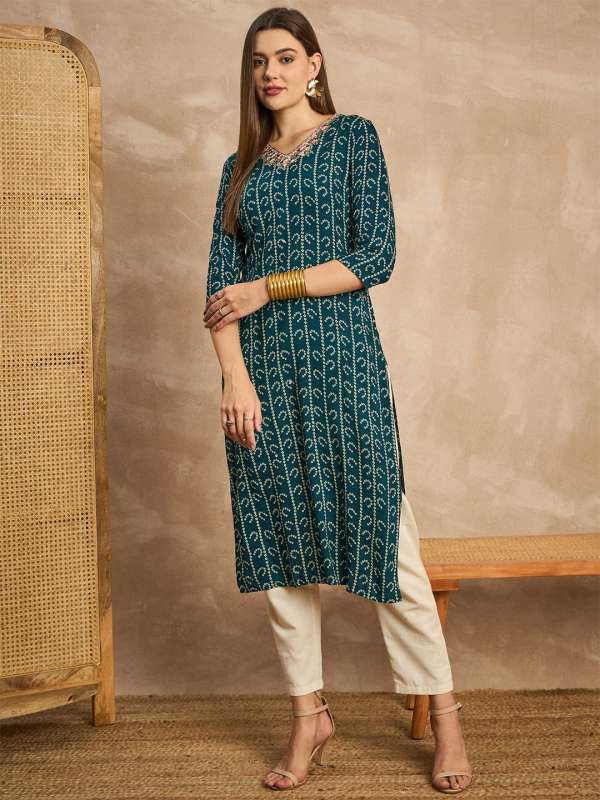 Buy Bandhani Kurtas Online in India at best price Myntra