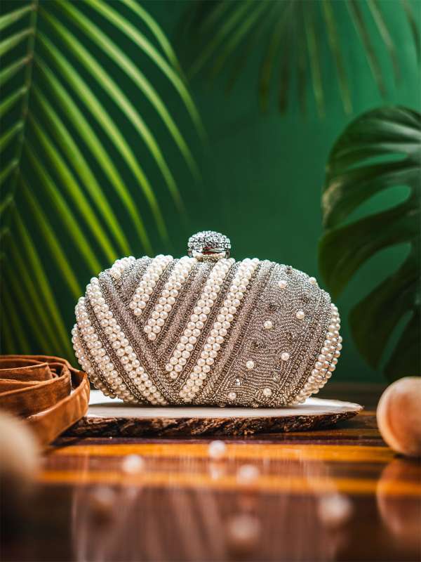 Stoles N Silver Stone Studded Clutch Bag 208 218 Ht Ml Buy Stoles N Silver Stone Studded Clutch Bag 208 218 Ht Ml online in India