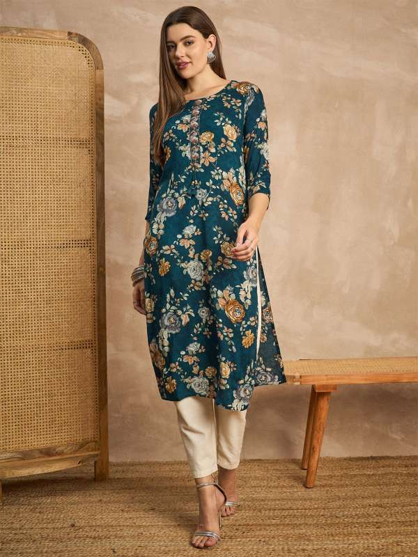 Bohemian style kurtis clearance