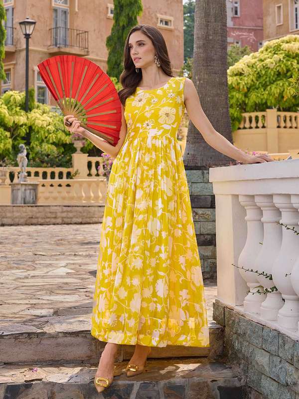 Embroidered Gown Neerus Gowns With Price Onion Color Neerus Party