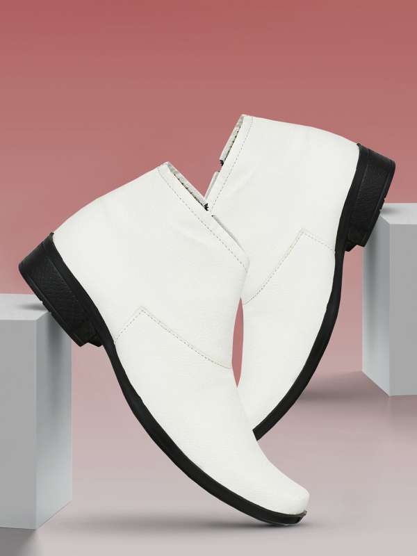 white mens chelsea boots