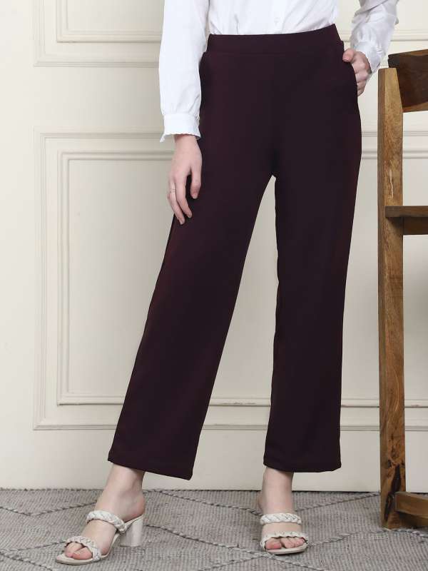 Women Straight Leg Trousers - Buy Women Straight Leg Trousers online in  India