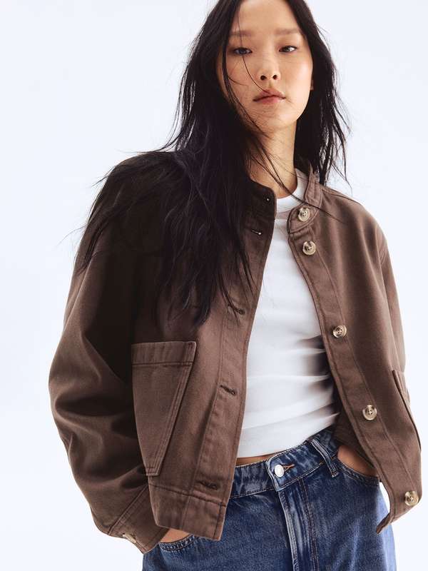 Ameri TWILL JACKET LIKE TOP Ameri vintage TWILL JACKET LIKE TOP